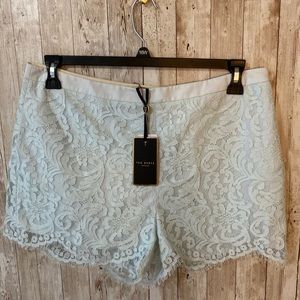 Women’s Ted Baker Light Blue Azaria Lace Shorts